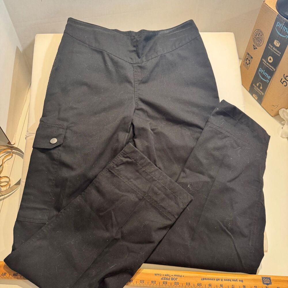 Chef Revival Ladies Medium Black Cargo Pants - LP002BK Chef wear